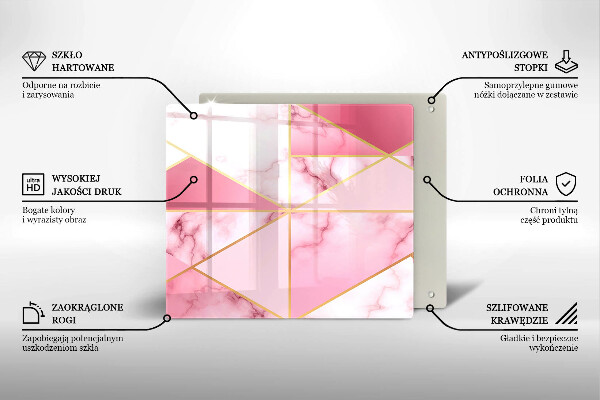 Work surface savers Geometric marble