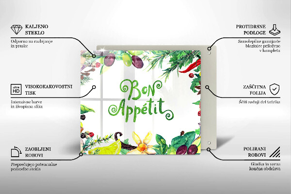 Work surface savers The inscription Bon Appetit