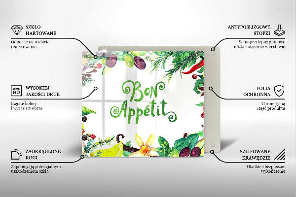 Work surface savers The inscription Bon Appetit