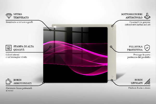 Work surface savers Pink abstraction