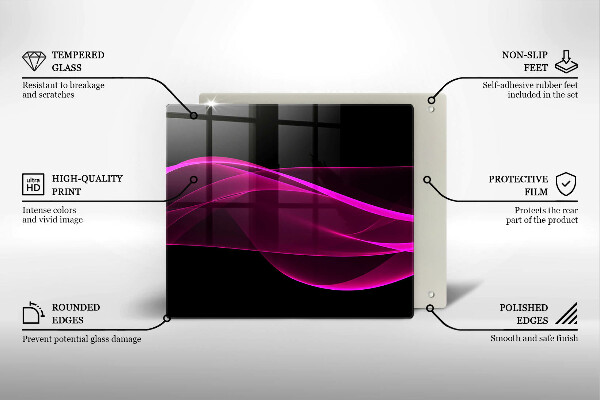 Work surface savers Pink abstraction