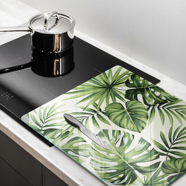 Work surface savers Illustration of the Monstera leaves