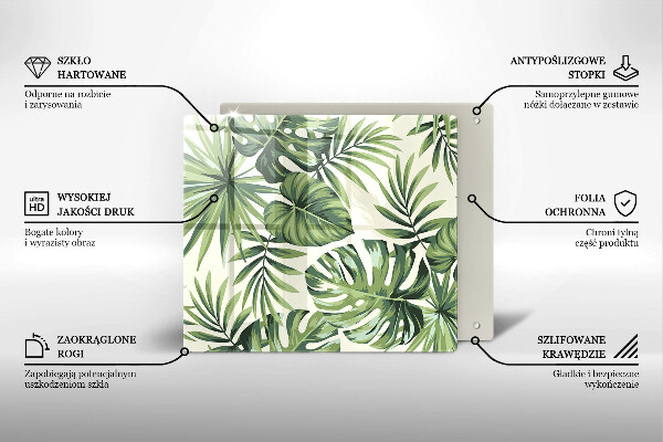 Work surface savers Illustration of the Monstera leaves