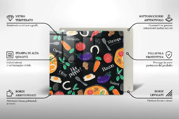 Work surface savers Food illustration