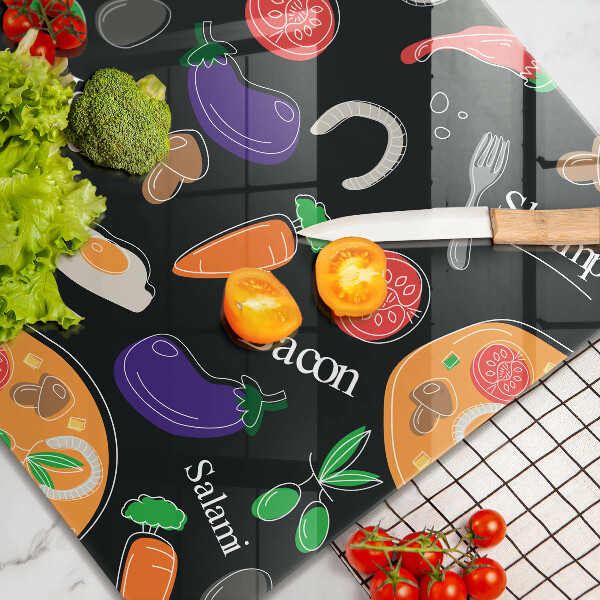 Work surface savers Food illustration