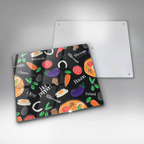 Work surface savers Food illustration