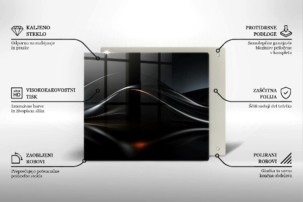 Glass worktop saver 3D design abstraction