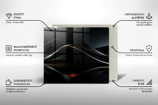 Glass worktop saver 3D design abstraction