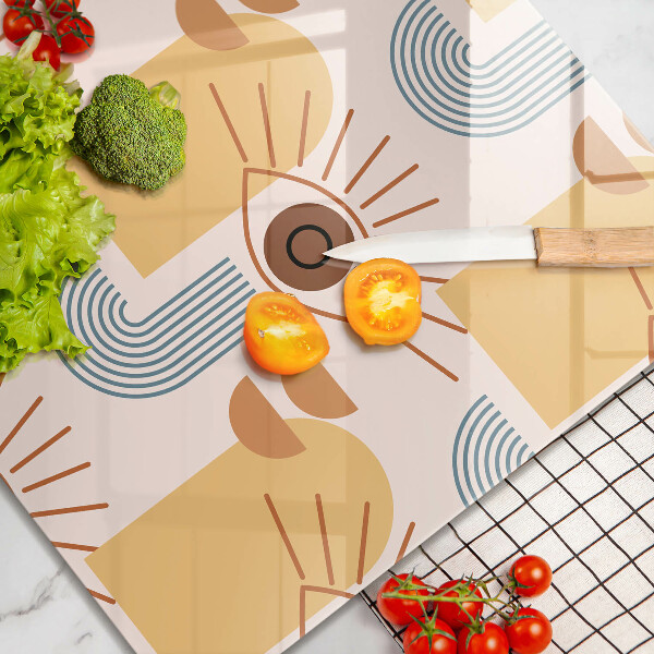 Work surface savers Boho pattern eyes