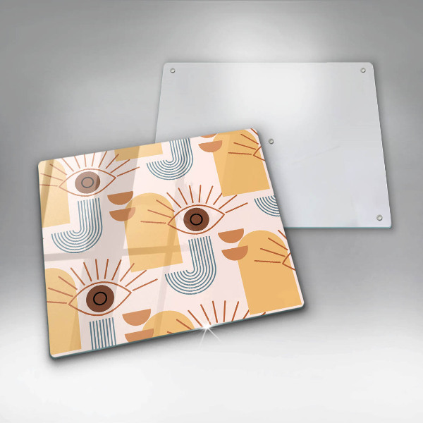 Work surface savers Boho pattern eyes