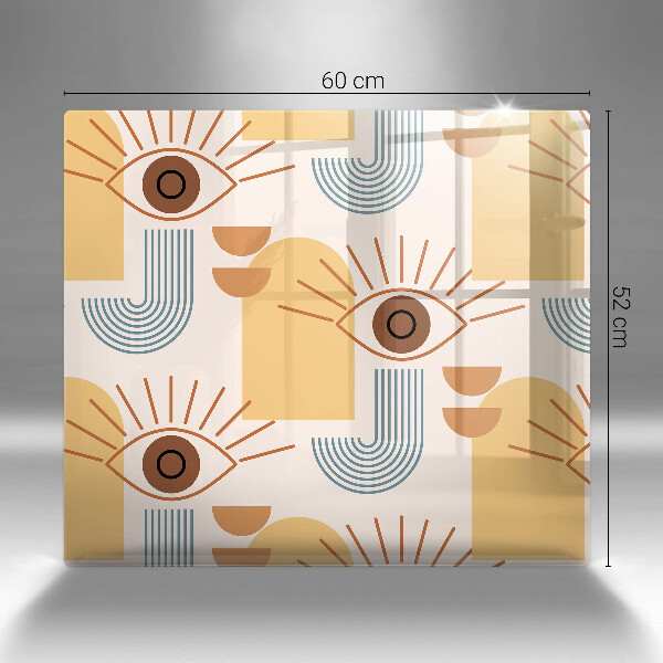 Work surface savers Boho pattern eyes