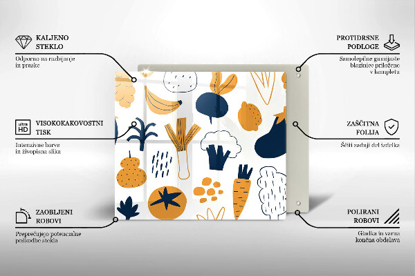 Work surface savers Food illustration