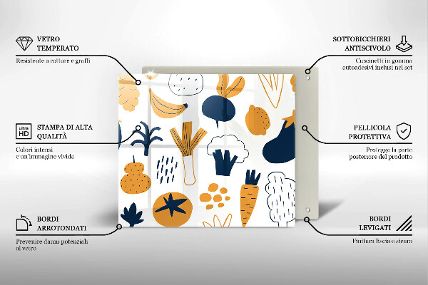 Work surface savers Food illustration