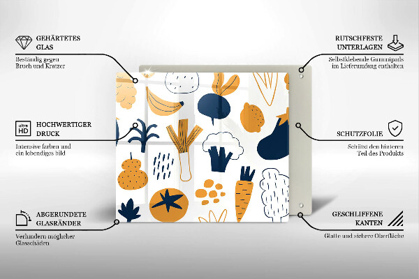 Work surface savers Food illustration