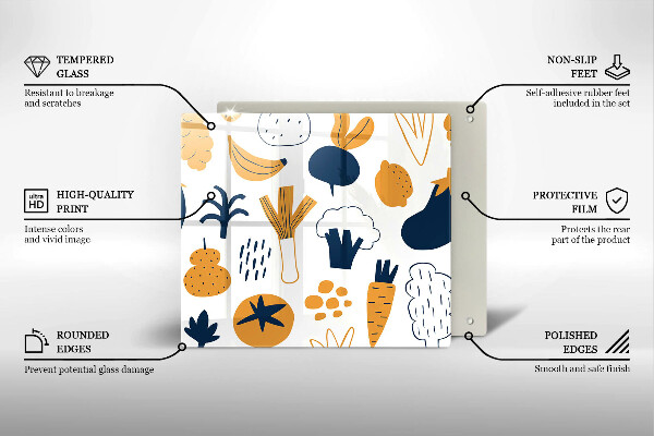 Work surface savers Food illustration