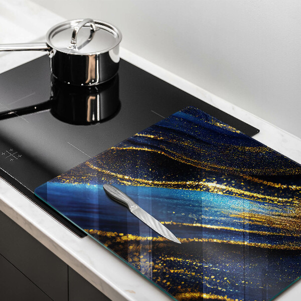 Worktop saver Navy blue abstraction