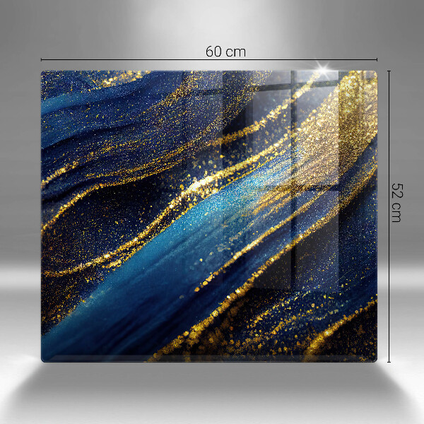 Worktop saver Navy blue abstraction