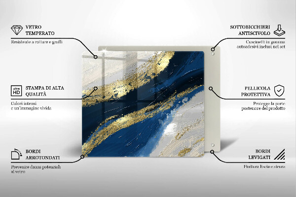 Worktop saver Texture with gold