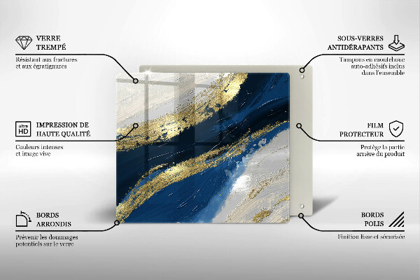 Worktop saver Texture with gold