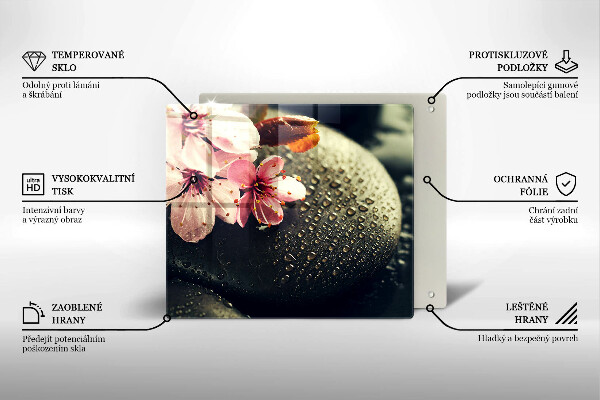 Worktop saver Flowers stones zen