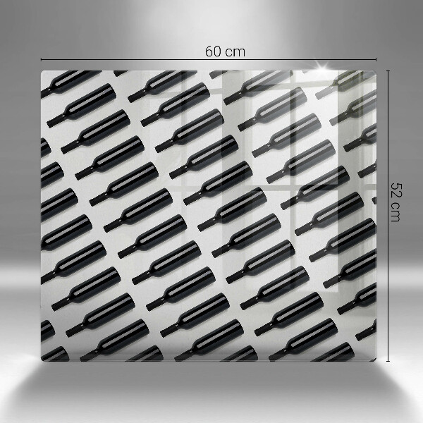 Worktop saver Black bottles of wine