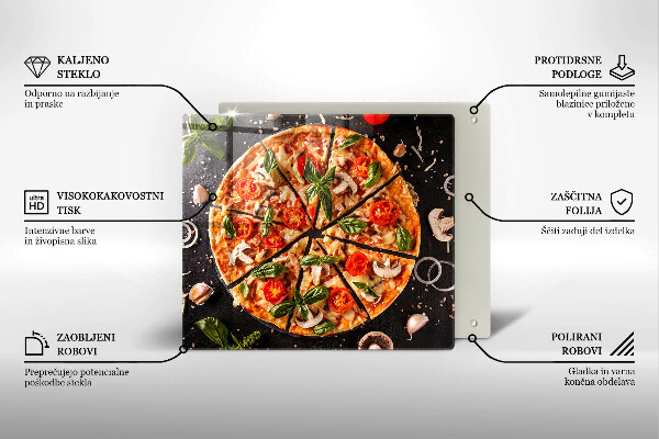 Worktop saver Pizza with mushrooms