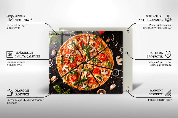 Worktop saver Pizza with mushrooms