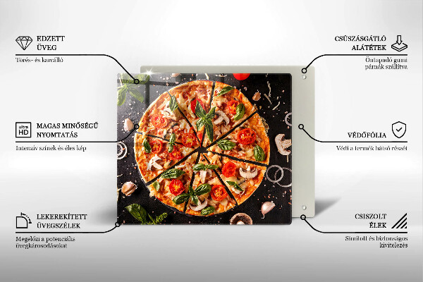 Worktop saver Pizza with mushrooms