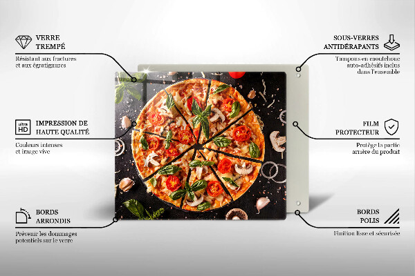 Worktop saver Pizza with mushrooms