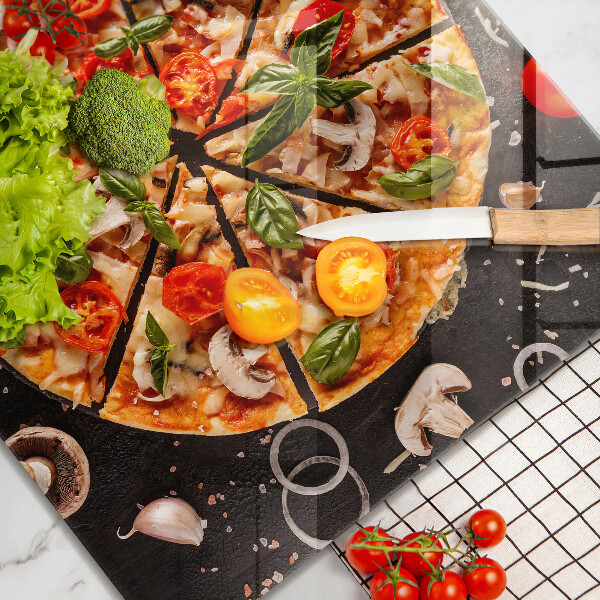 Worktop saver Pizza with mushrooms