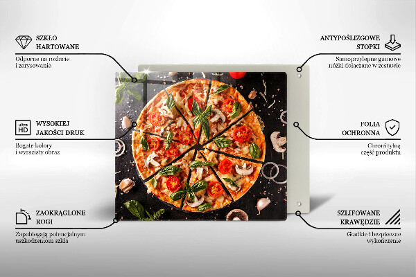 Worktop saver Pizza with mushrooms