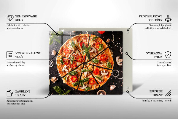 Worktop saver Pizza with mushrooms