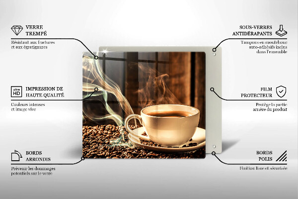 Worktop saver Cup and coffee beans