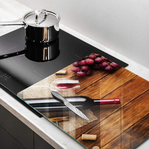 Worktop saver A bottle of red wine