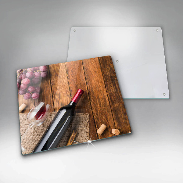 Worktop saver A bottle of red wine