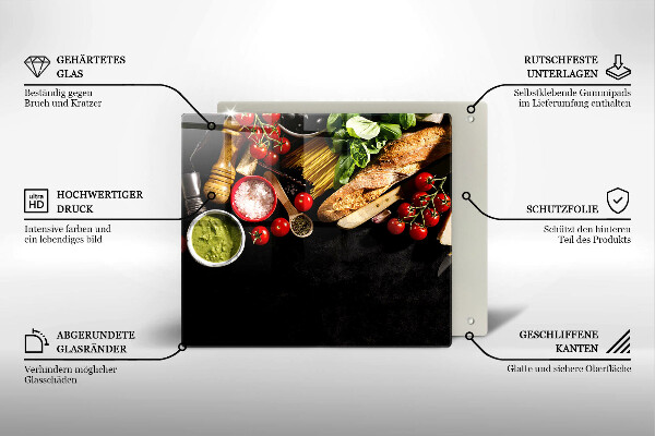 Worktop saver Italian ingredients and spices