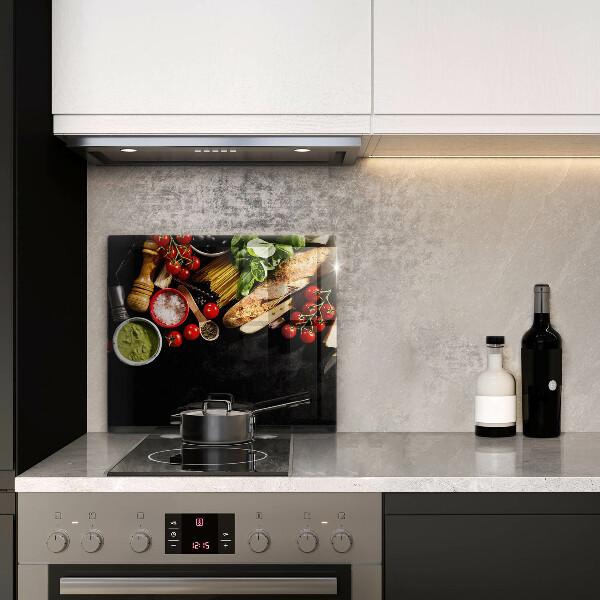 Worktop saver Italian ingredients and spices