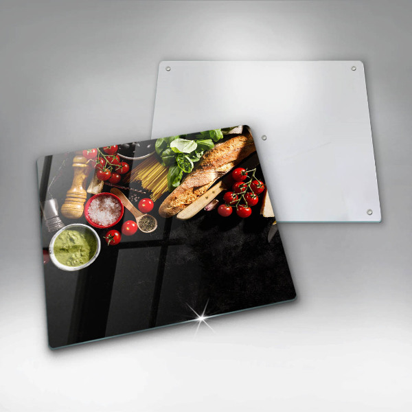 Worktop saver Italian ingredients and spices