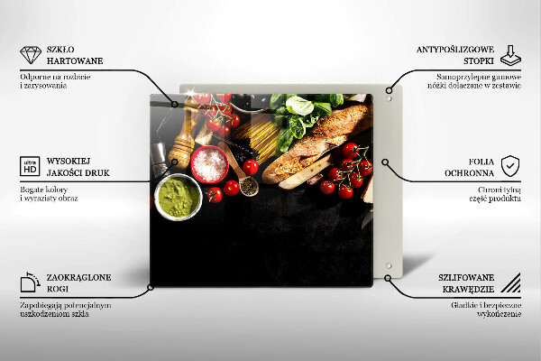 Worktop saver Italian ingredients and spices