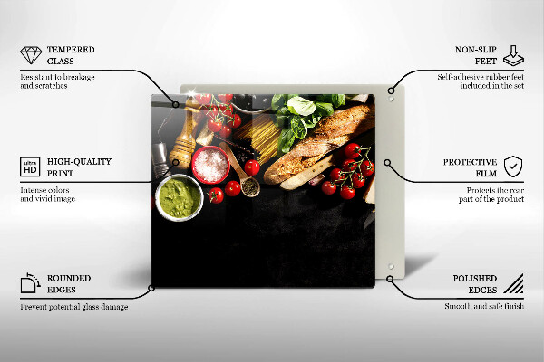 Worktop saver Italian ingredients and spices