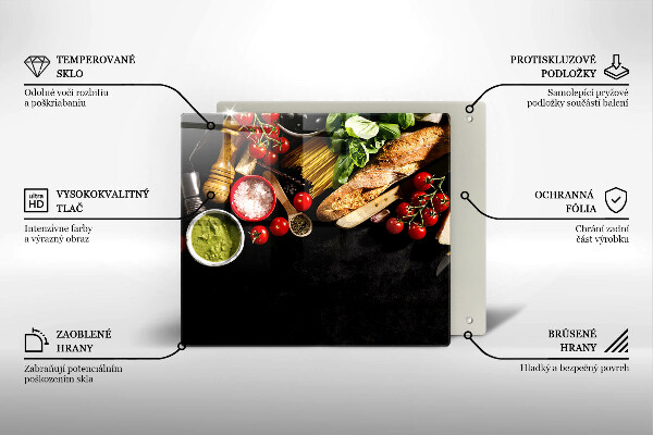 Worktop saver Italian ingredients and spices