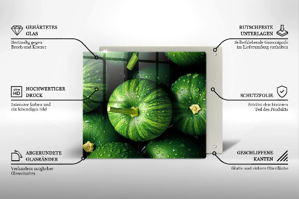 Worktop saver Green pumpkins