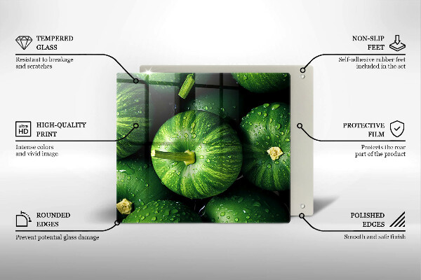 Worktop saver Green pumpkins