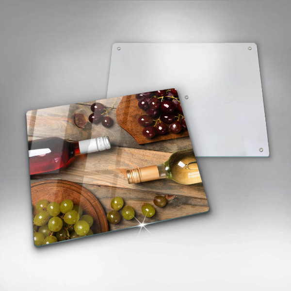 Worktop saver Bottles of wine and grapes