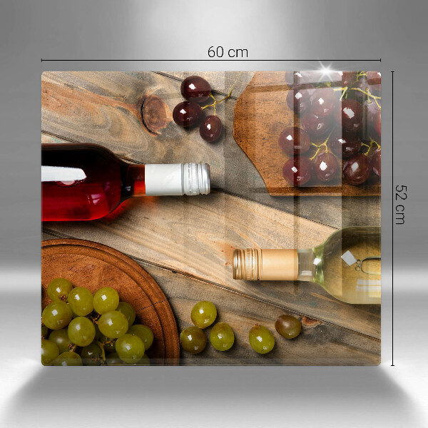 Worktop saver Bottles of wine and grapes