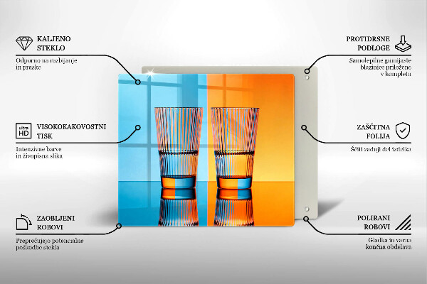 Worktop saver Two glasses of water
