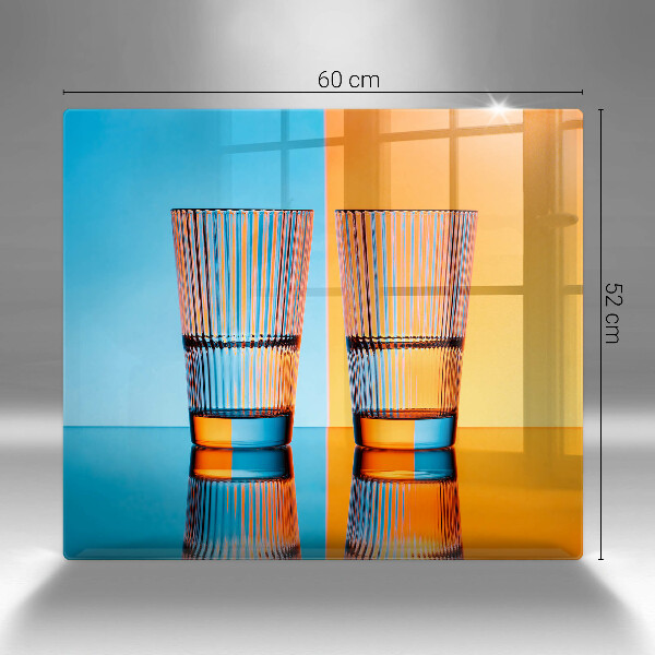 Worktop saver Two glasses of water