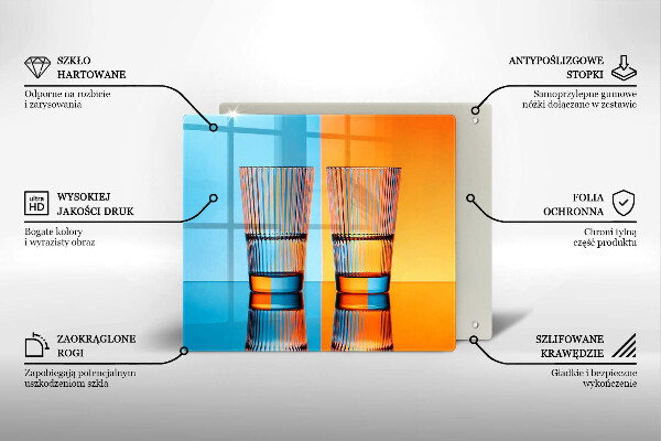 Worktop saver Two glasses of water