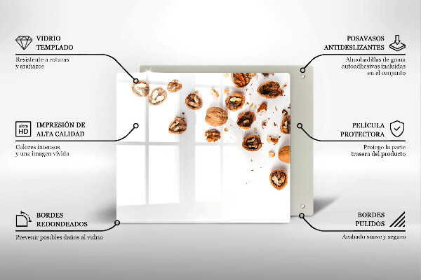 Worktop saver Nuts on a white background