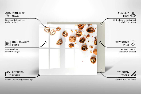Worktop saver Nuts on a white background